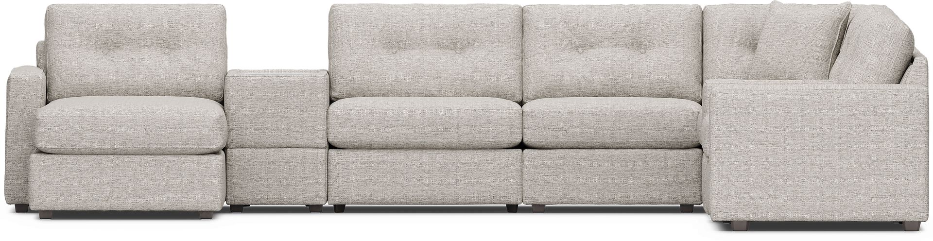 Pebble 8 Pc Power Reclining ModularOne with Media Consoles - Image 4