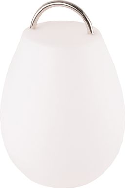 Pedro Cove Indoor/Outdoor White Rechargeable Lantern