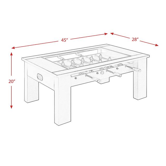 Peekskill Black Foosball Gaming Table - Thumbnail - Image 12