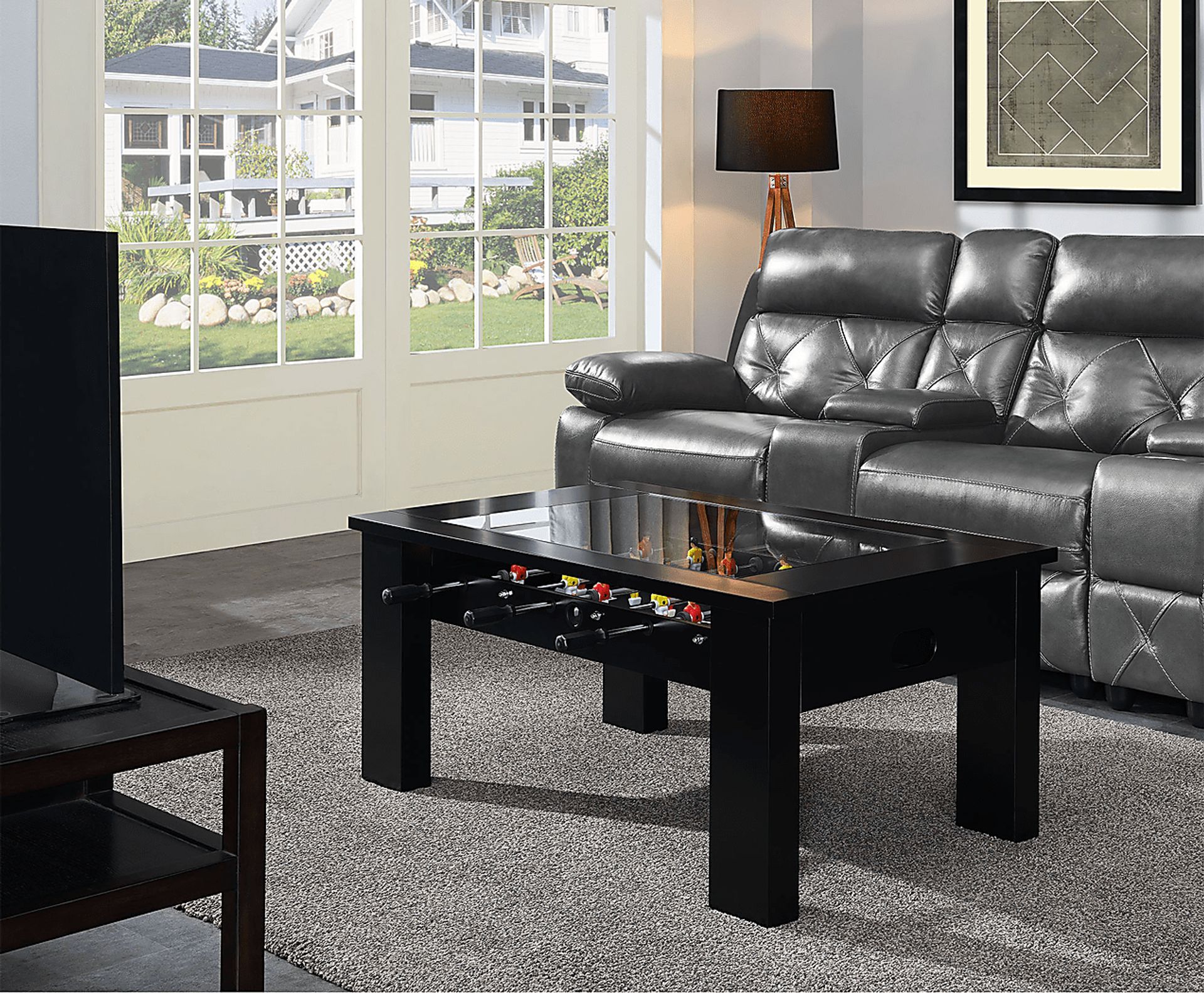 Peekskill Black Foosball Gaming Table - Image 2