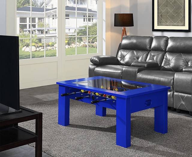 Peekskill Blue Foosball Gaming Table - Thumbnail - Image 2