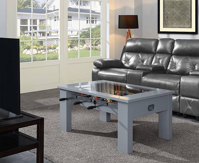 Peekskill Gray Foosball Gaming Table - Thumbnail - Image 2