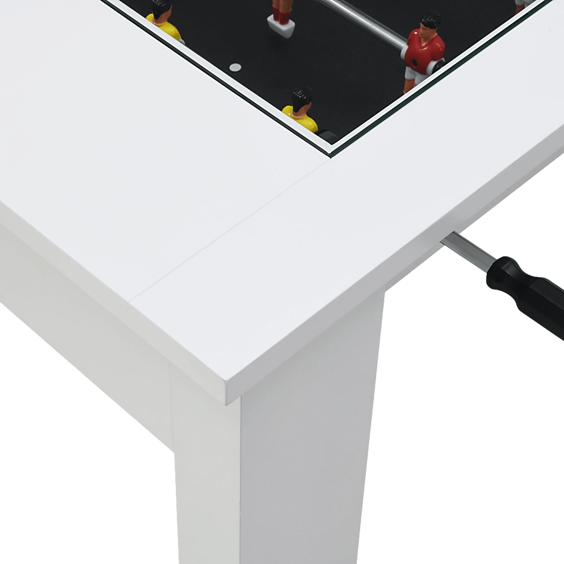 Peekskill White Foosball Gaming Table - Image 12