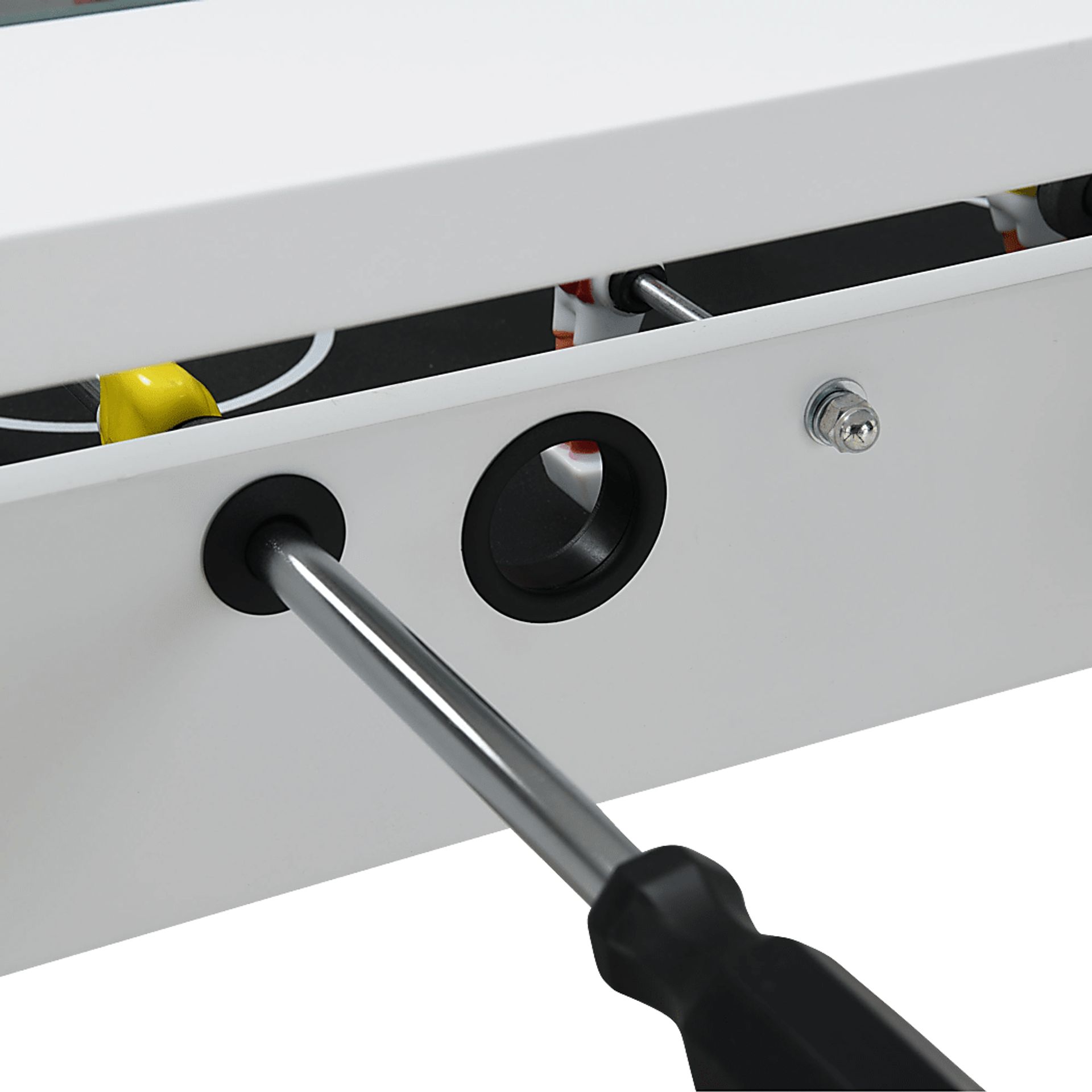 Peekskill White Foosball Gaming Table - Image 4