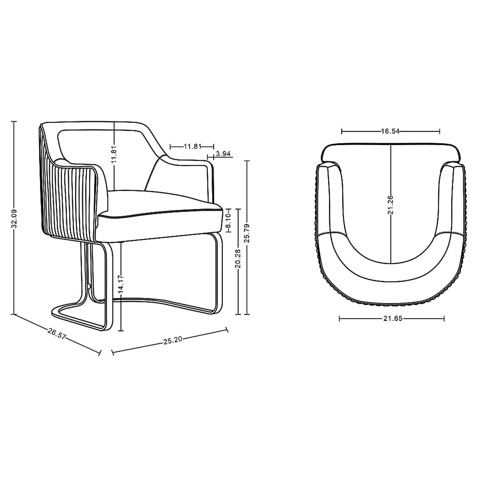 Pegan Black Arm Chair - Image 10