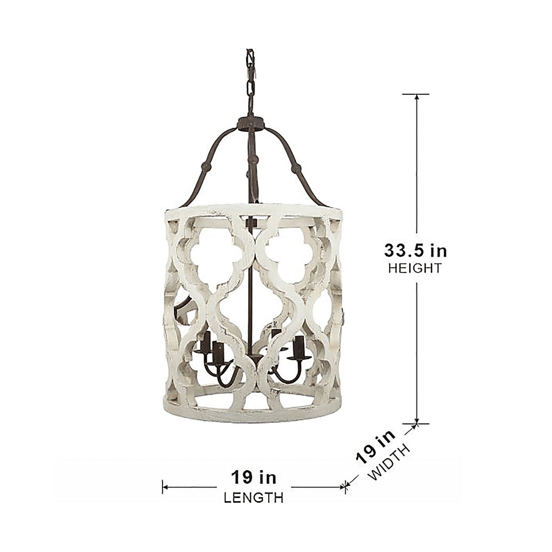 Peking Point White Chandelier - Image 17