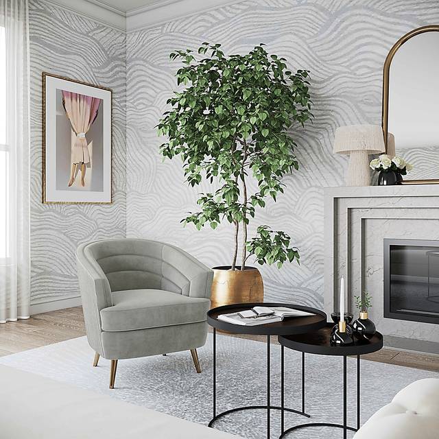 Pelanconi Gray Accent Chair - Thumbnail - Image 2