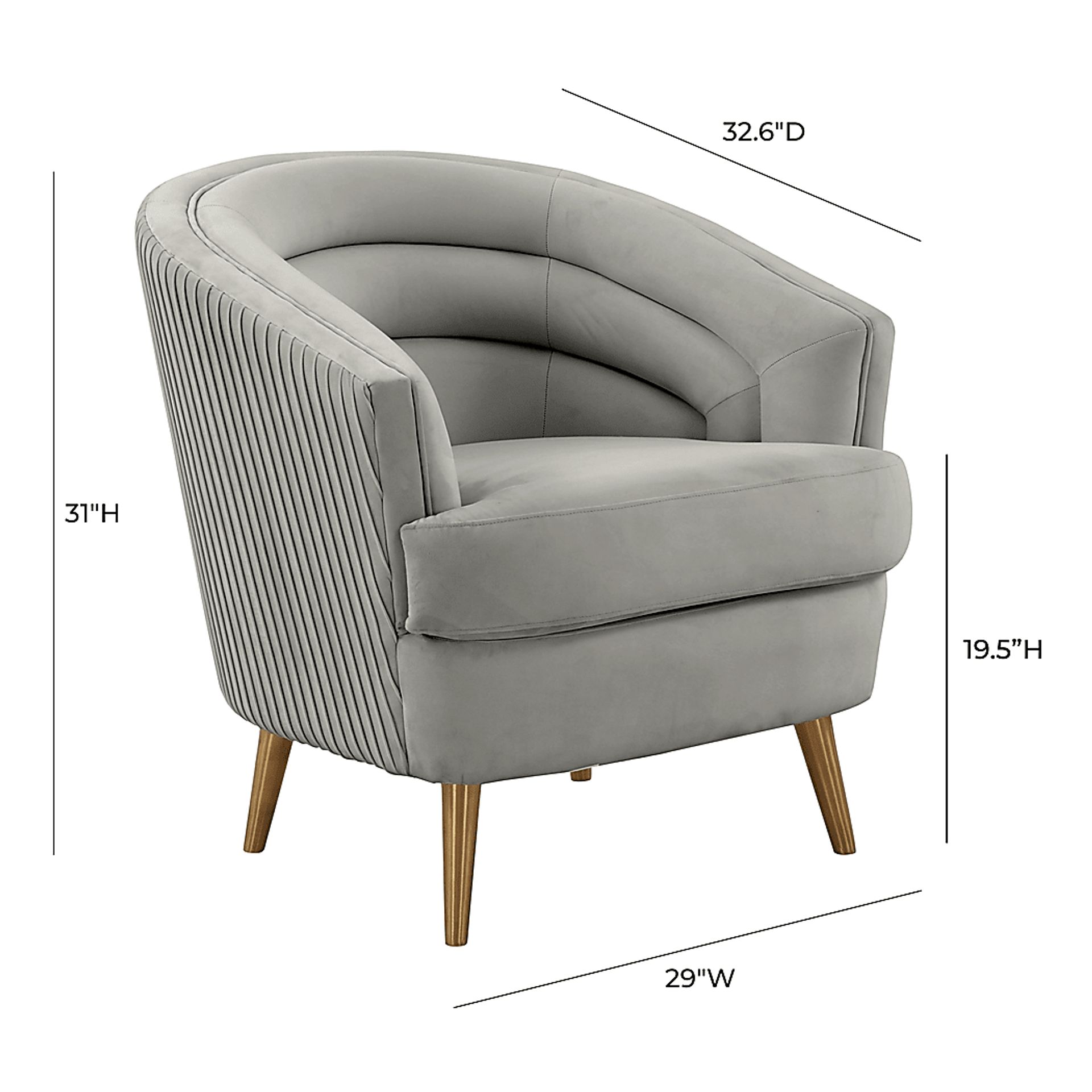 Pelanconi Gray Accent Chair - Image 7