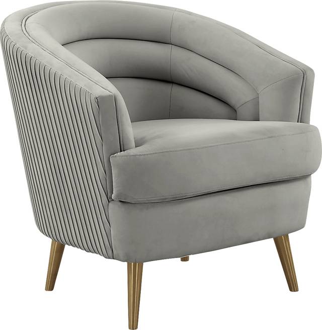 Pelanconi Gray Accent Chair - Thumbnail - Image 1