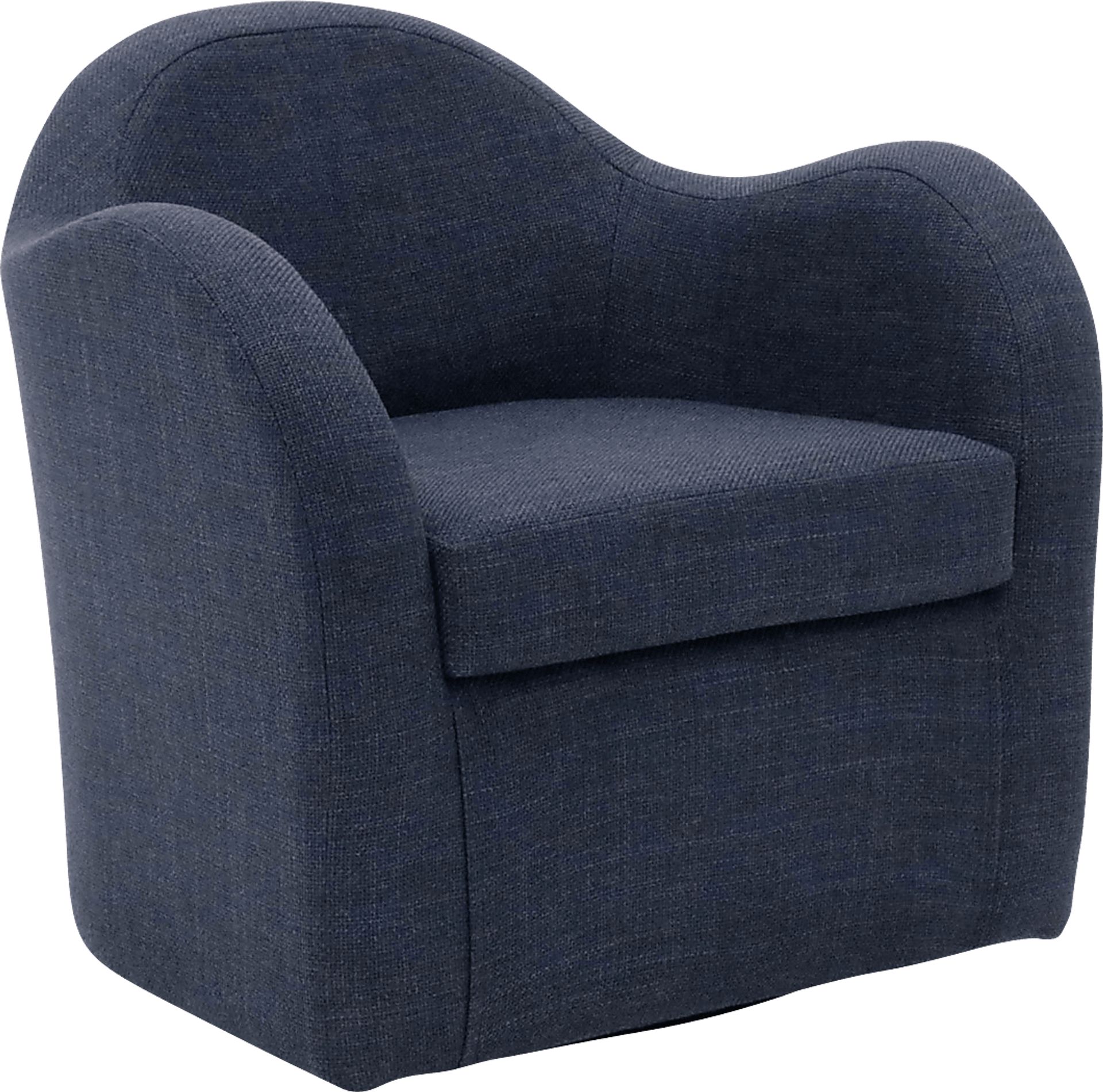 Peliel Navy Swivel Accent Chair - Image 2