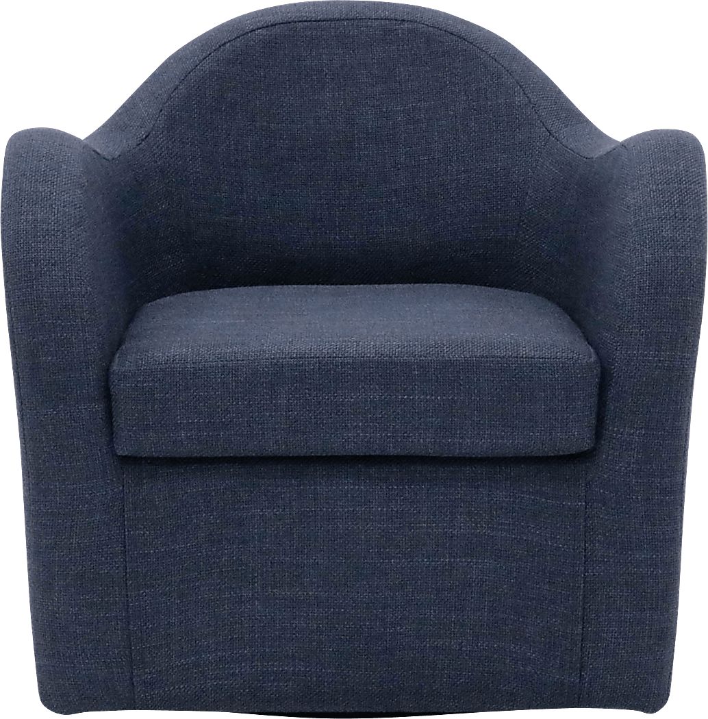 Peliel Navy Swivel Accent Chair