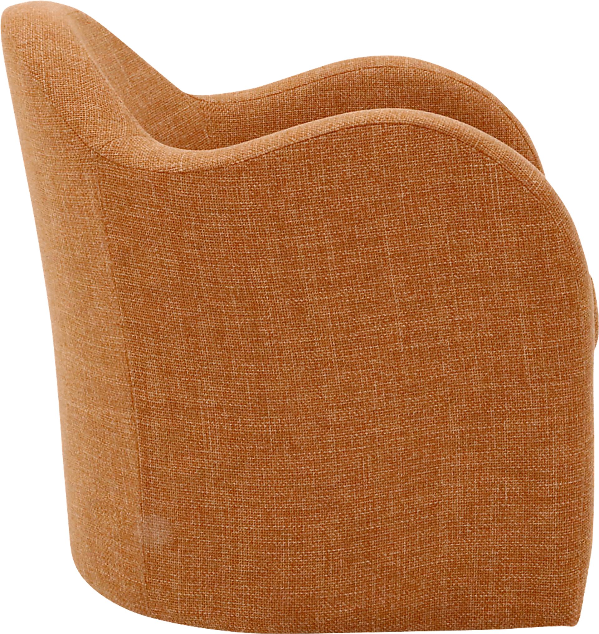 Peliel Orange Swivel Accent Chair - Image 2
