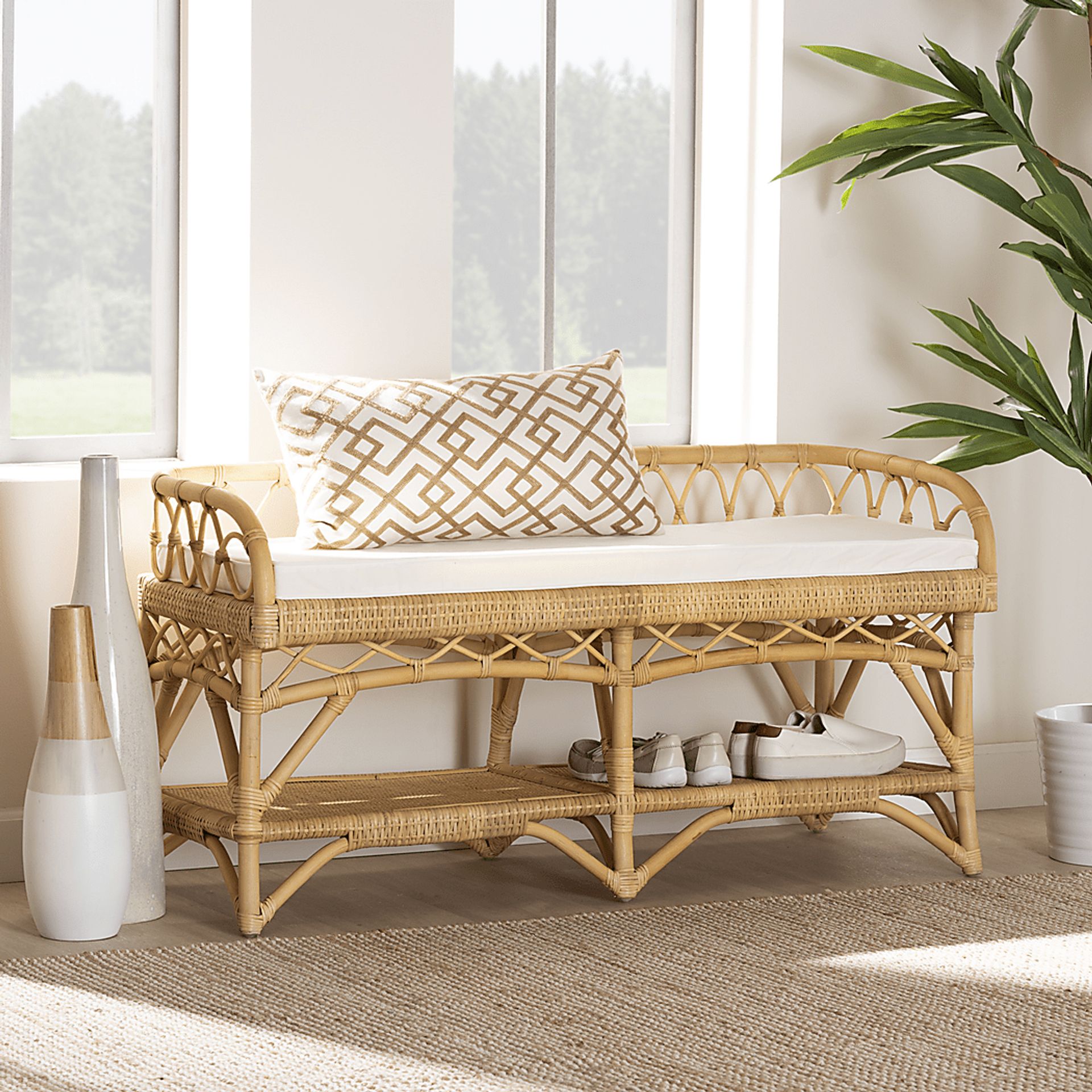 Pelletier Natural Accent Bench - Image 2