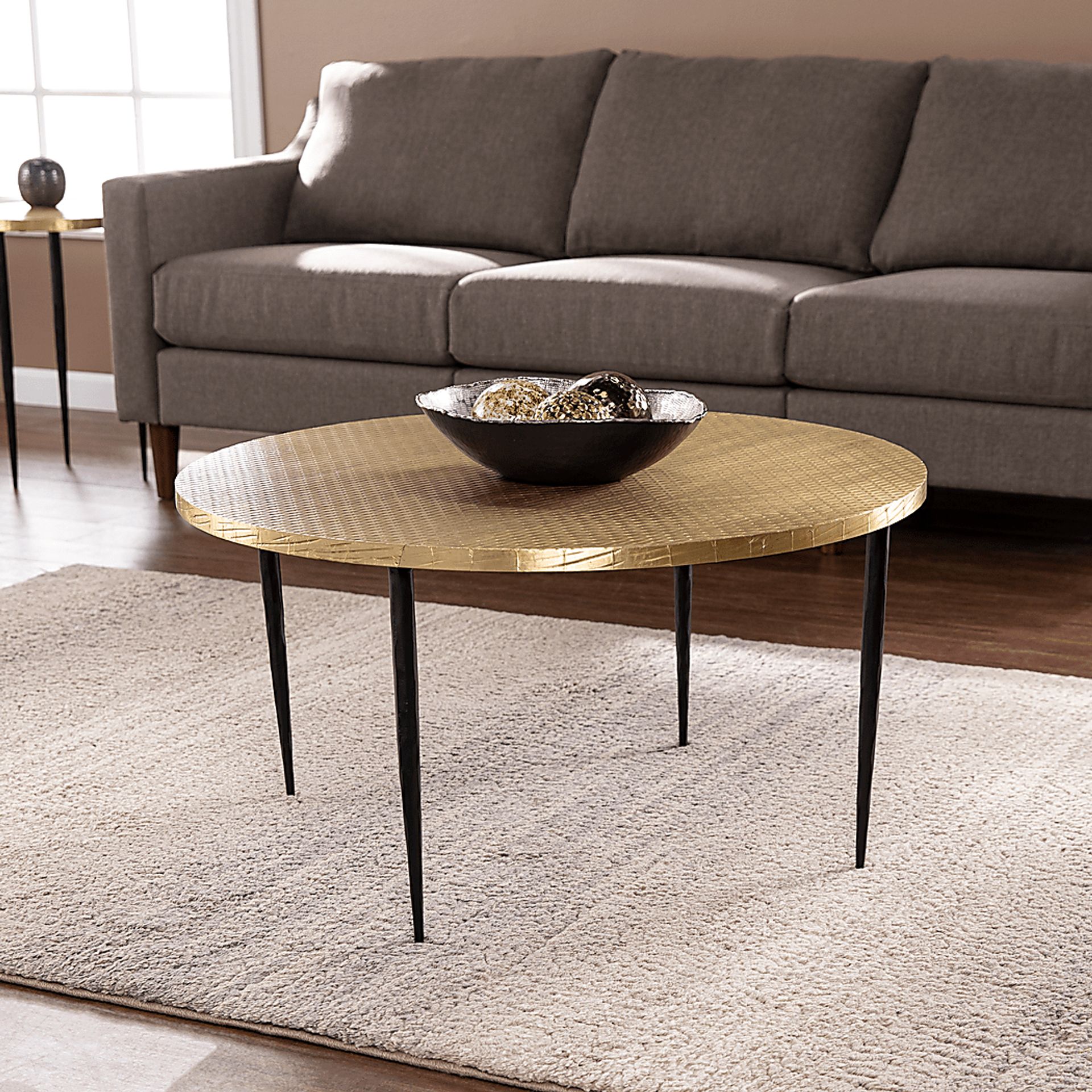 Pellinore Brass Cocktail Table - Image 4