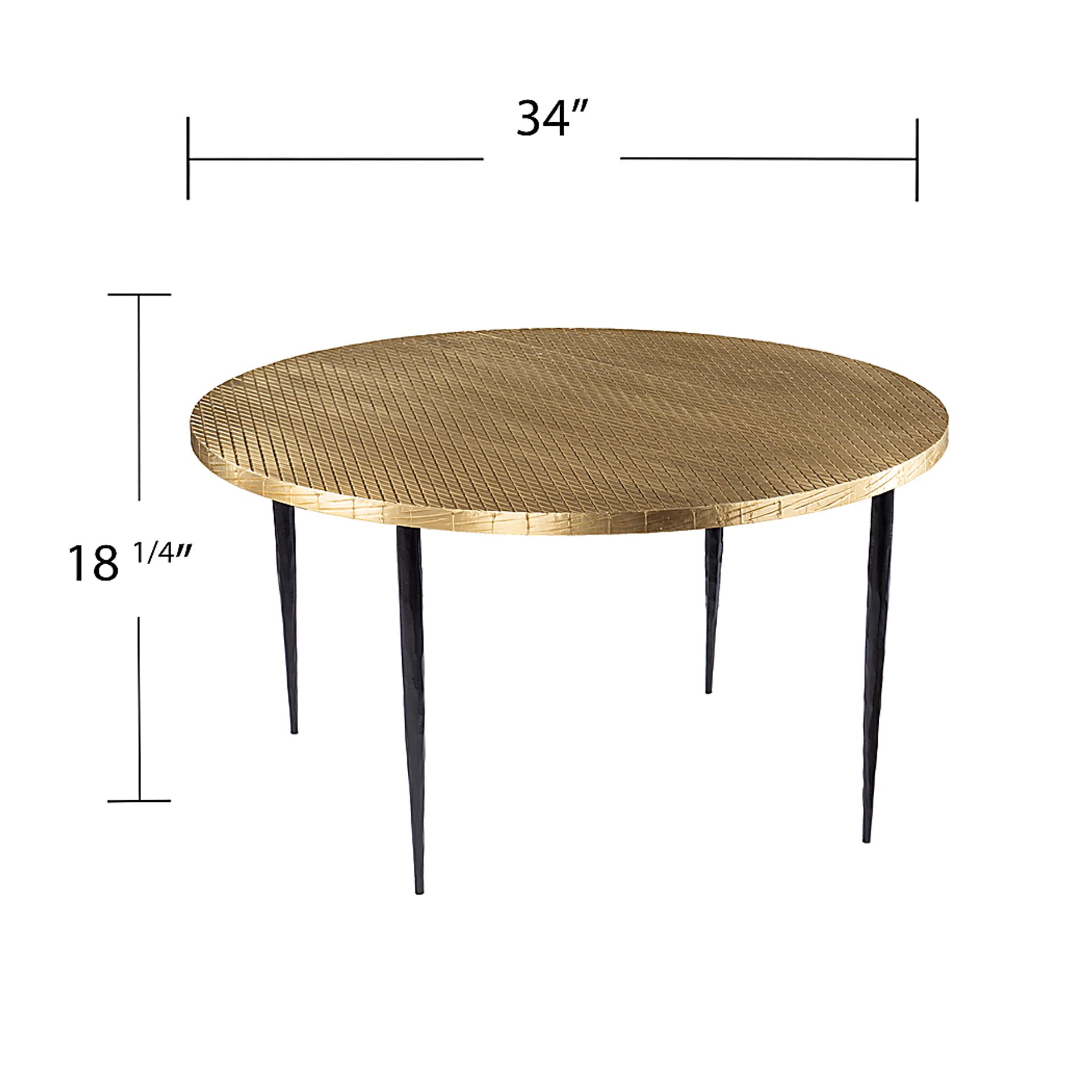 Pellinore Black,Brass Black,Colors Cocktail Table | Rooms to Go