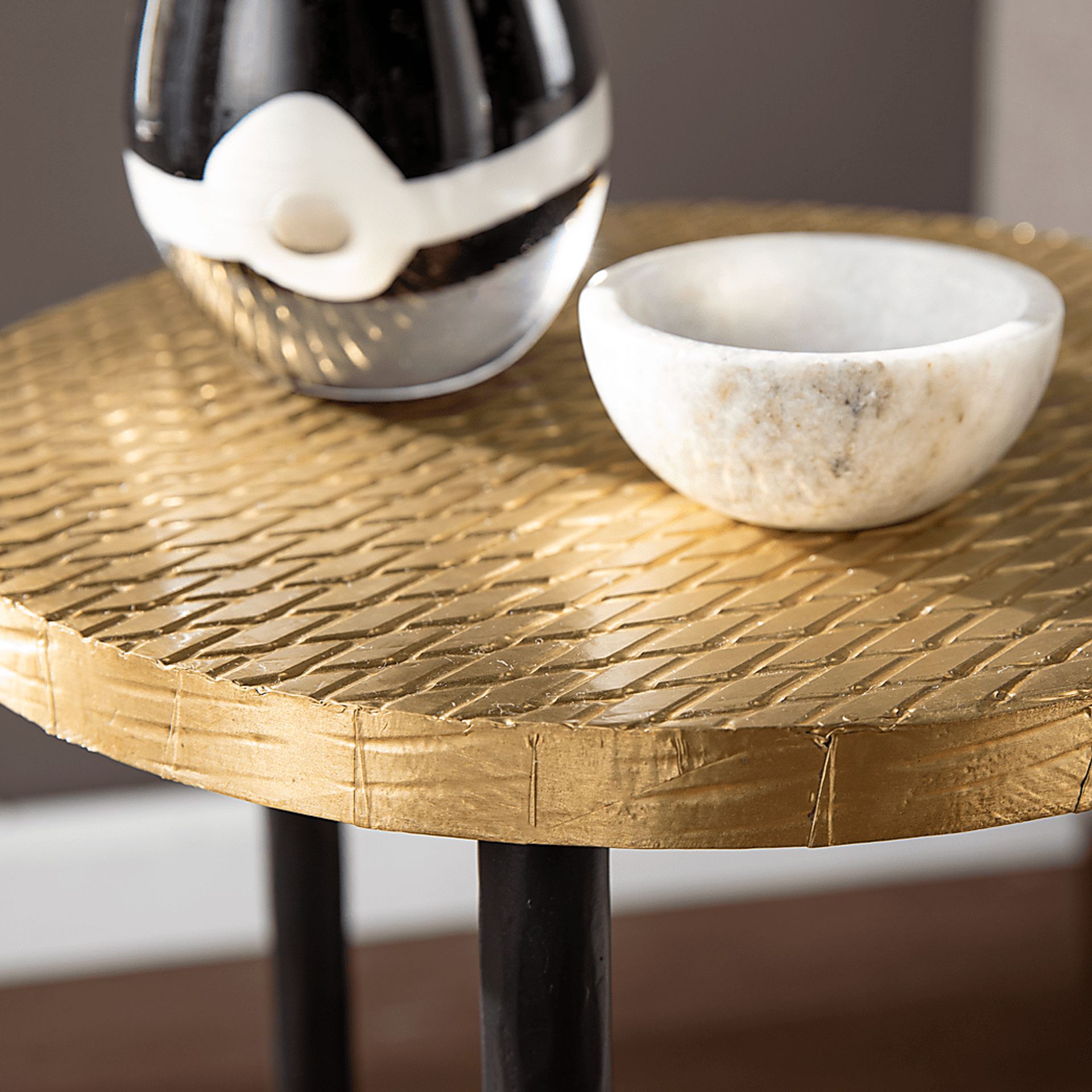 Pellinore Brass End Table - Image 3