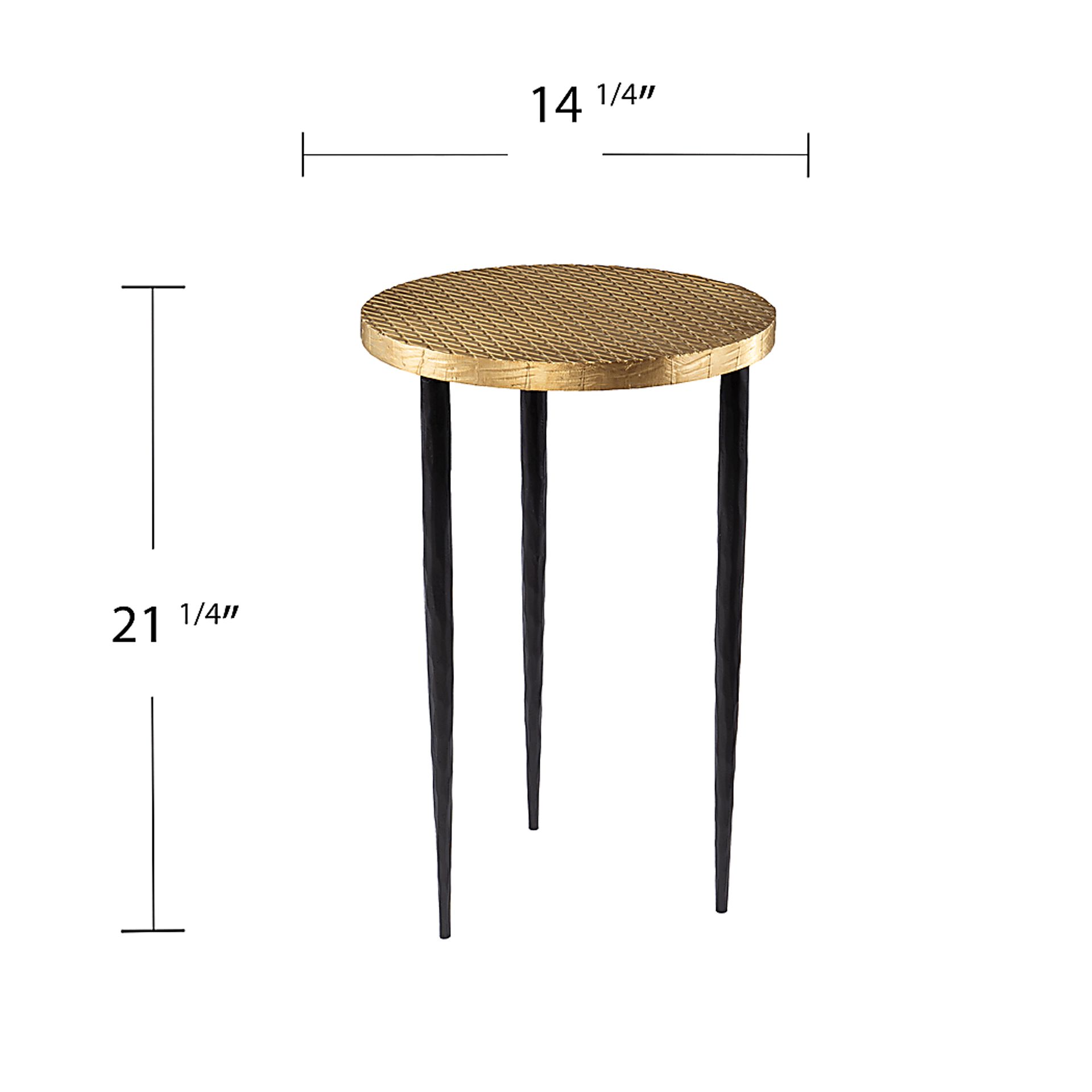 Pellinore Brass End Table - Image 5