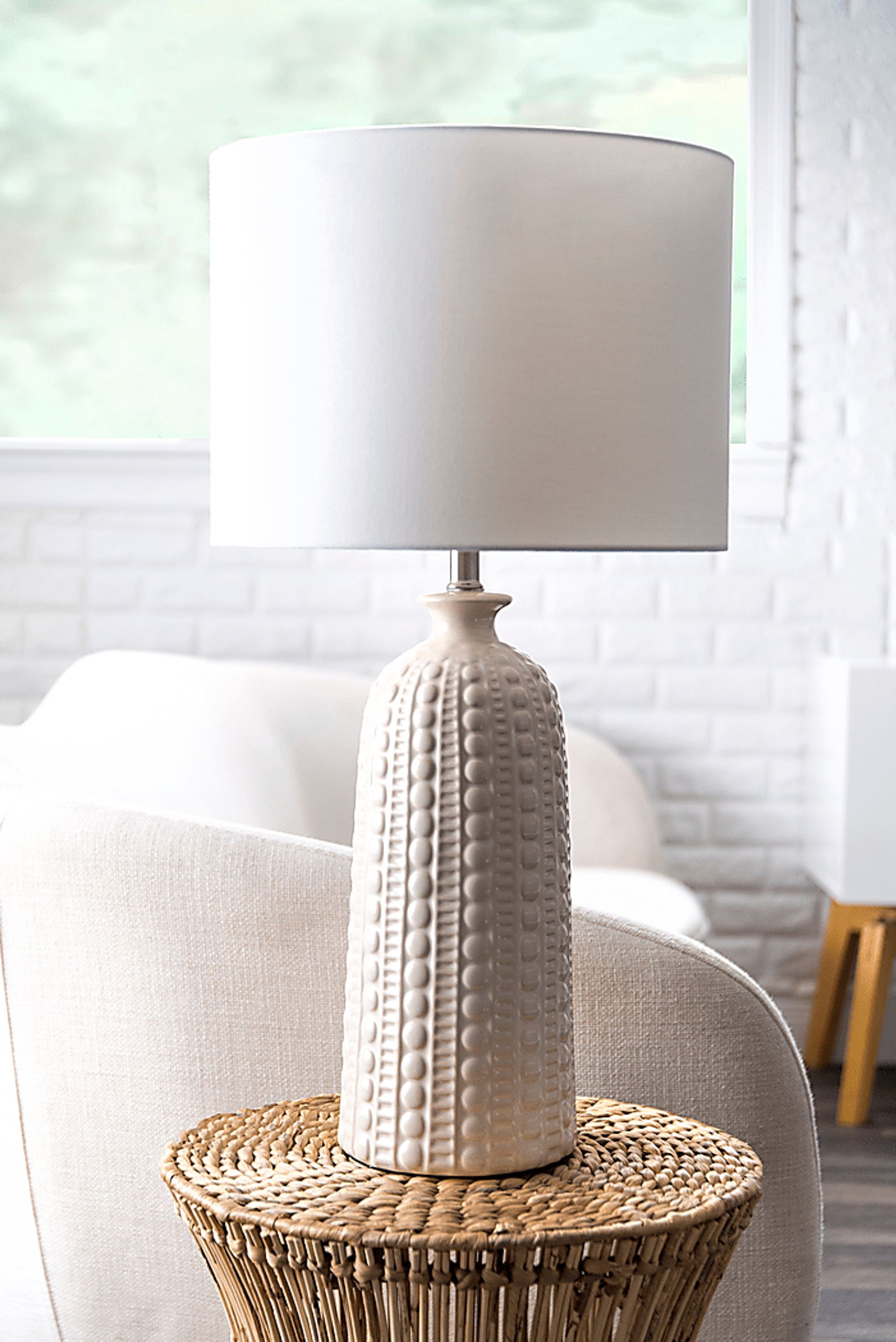 Pellyn Cream Lamp - Image 2