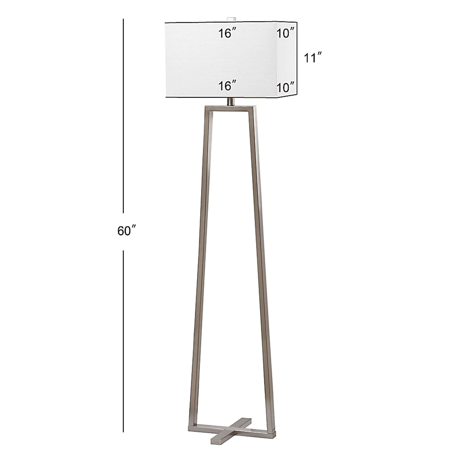 Pelouze Isle Silver Floor Lamp - Image 2