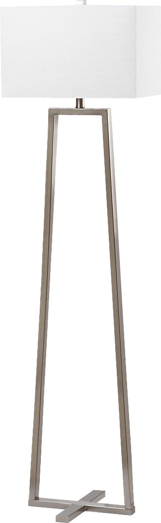 Pelouze Isle Silver Floor Lamp