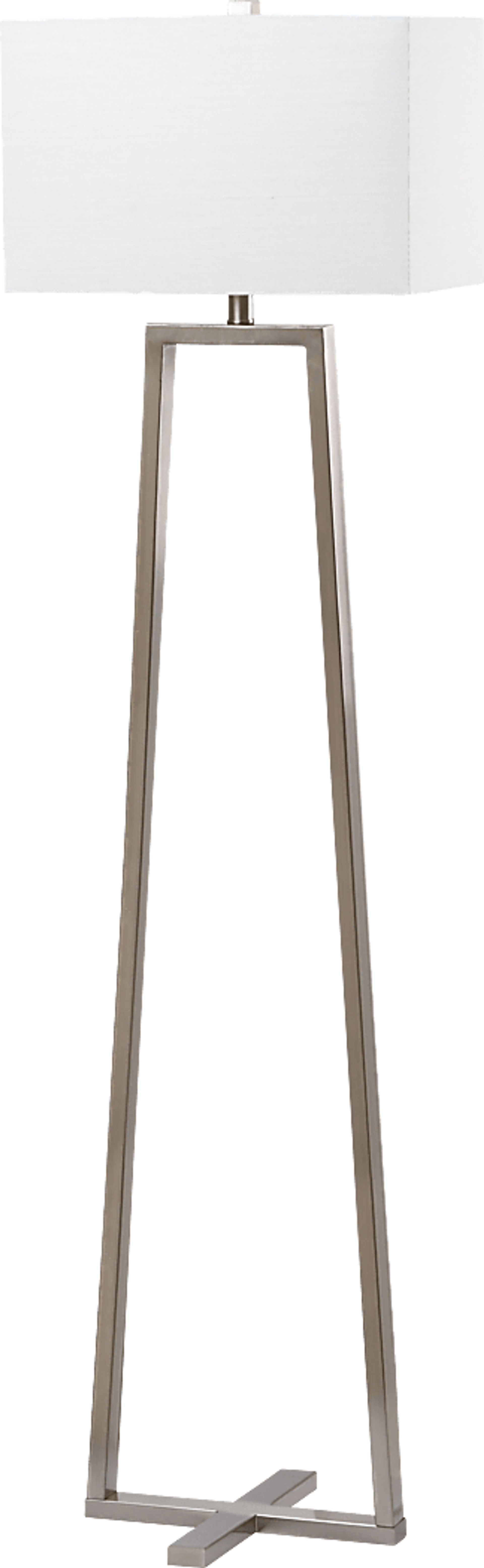 Pelouze Isle Silver Floor Lamp - Image 1