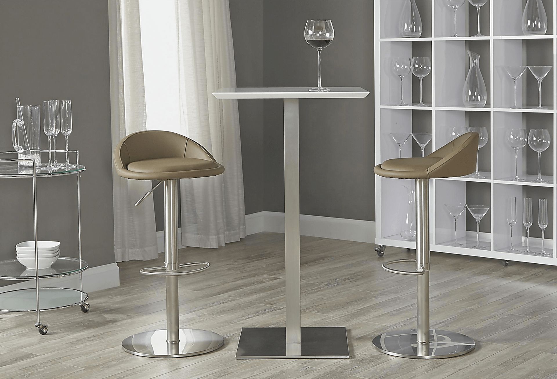 Pembina White Bar Table - Image 2