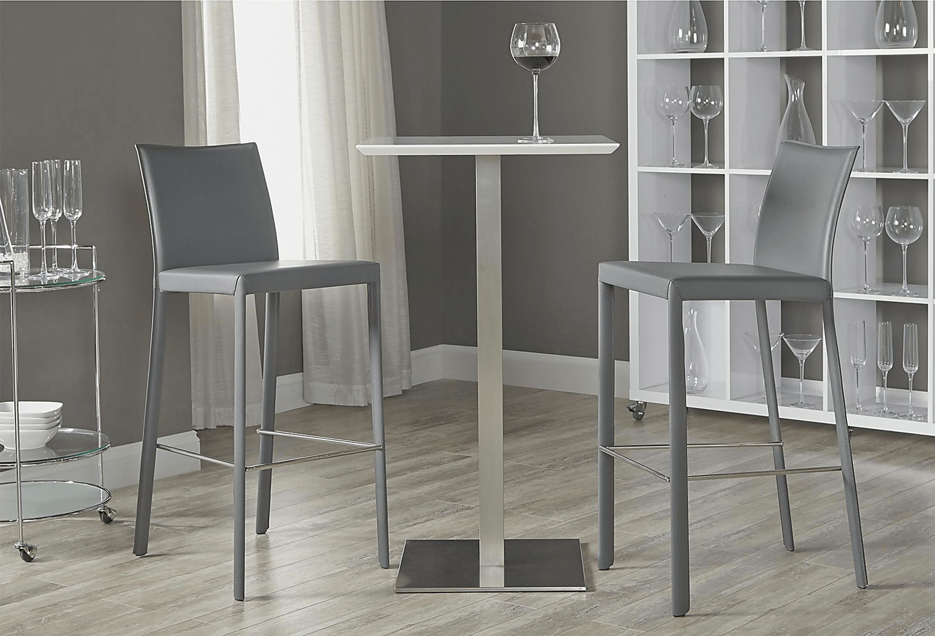 Pembina White Bar Table - Image 3
