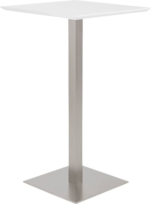 Pembina White Bar Table - Thumbnail - Image 1