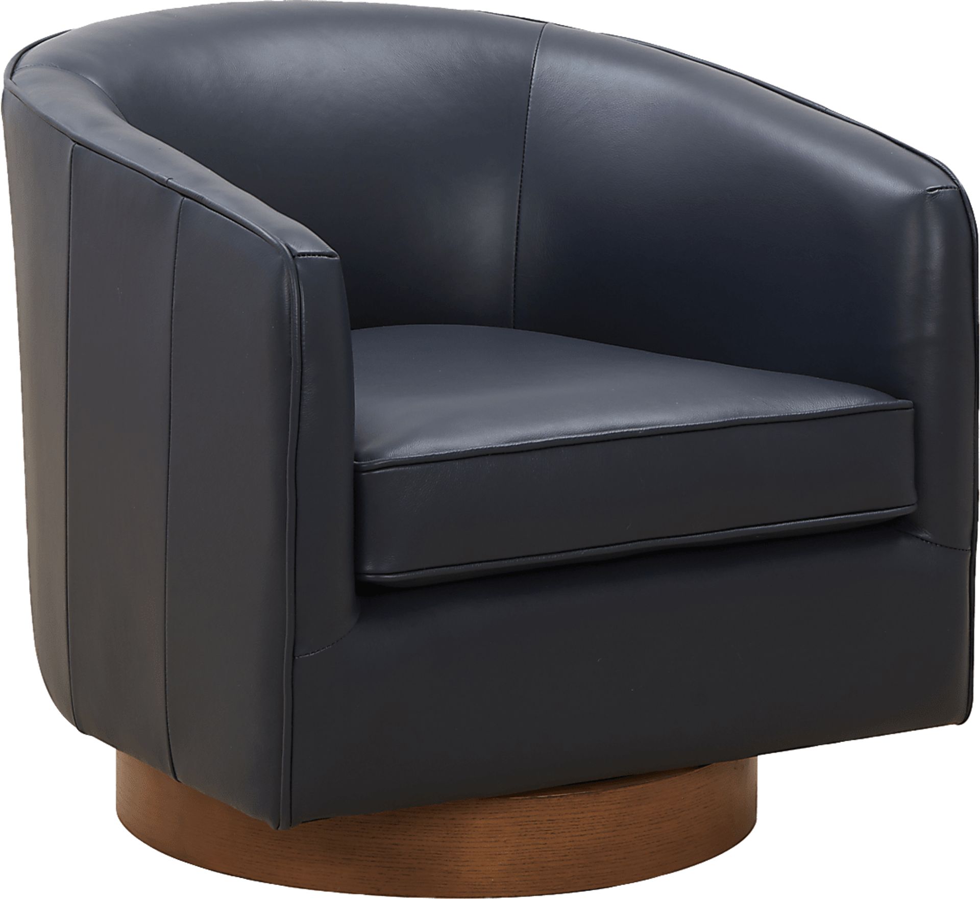 Penasco Dark Blue Swivel Accent Chair - Image 1