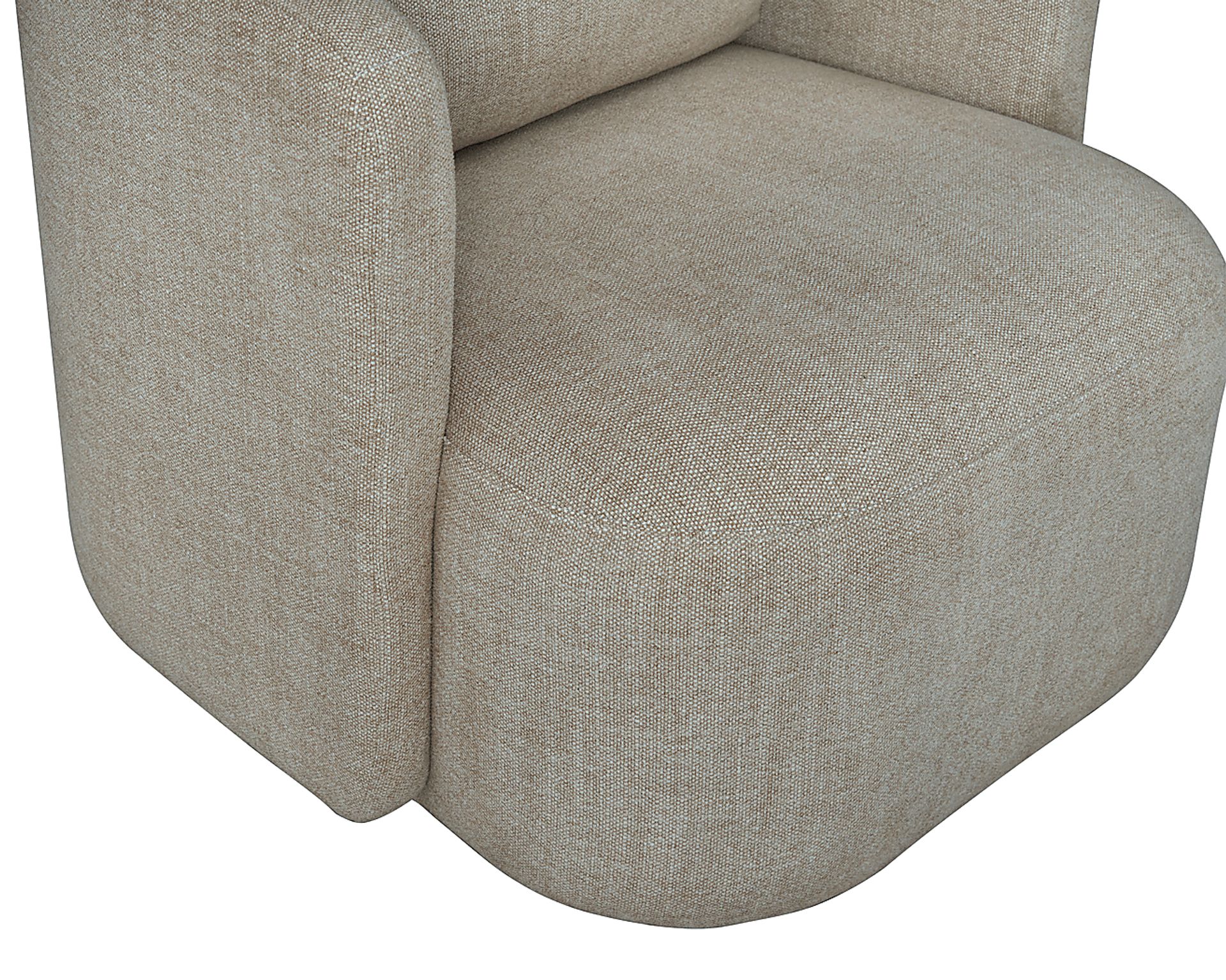 Penelope Ivory Swivel Chair - Image 4