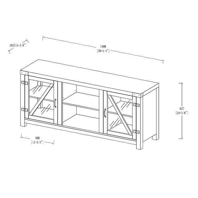 Penifield Oak 58 in. Console - Thumbnail - Image 5