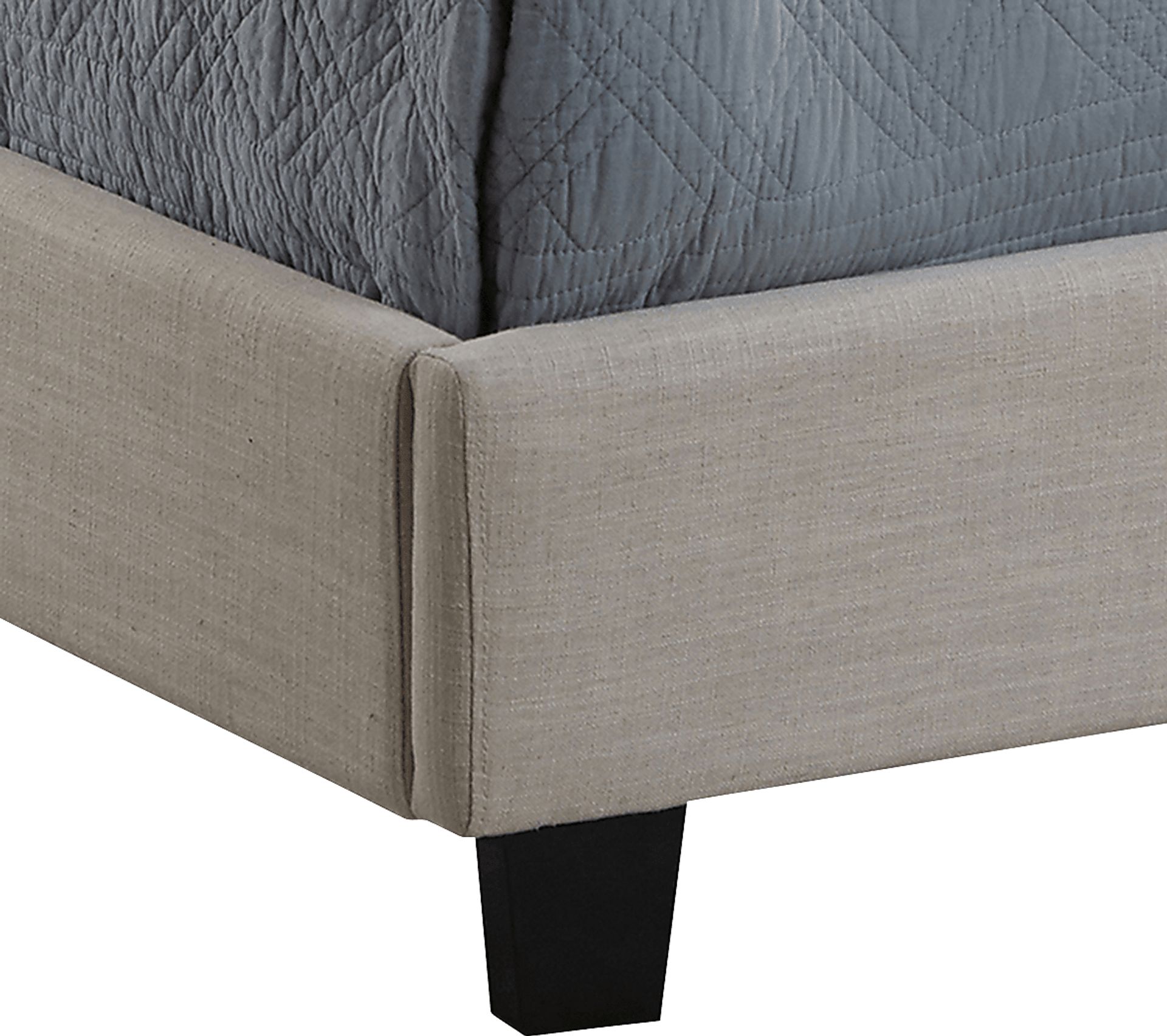 Penina Beige King Upholstered Bed - Image 4