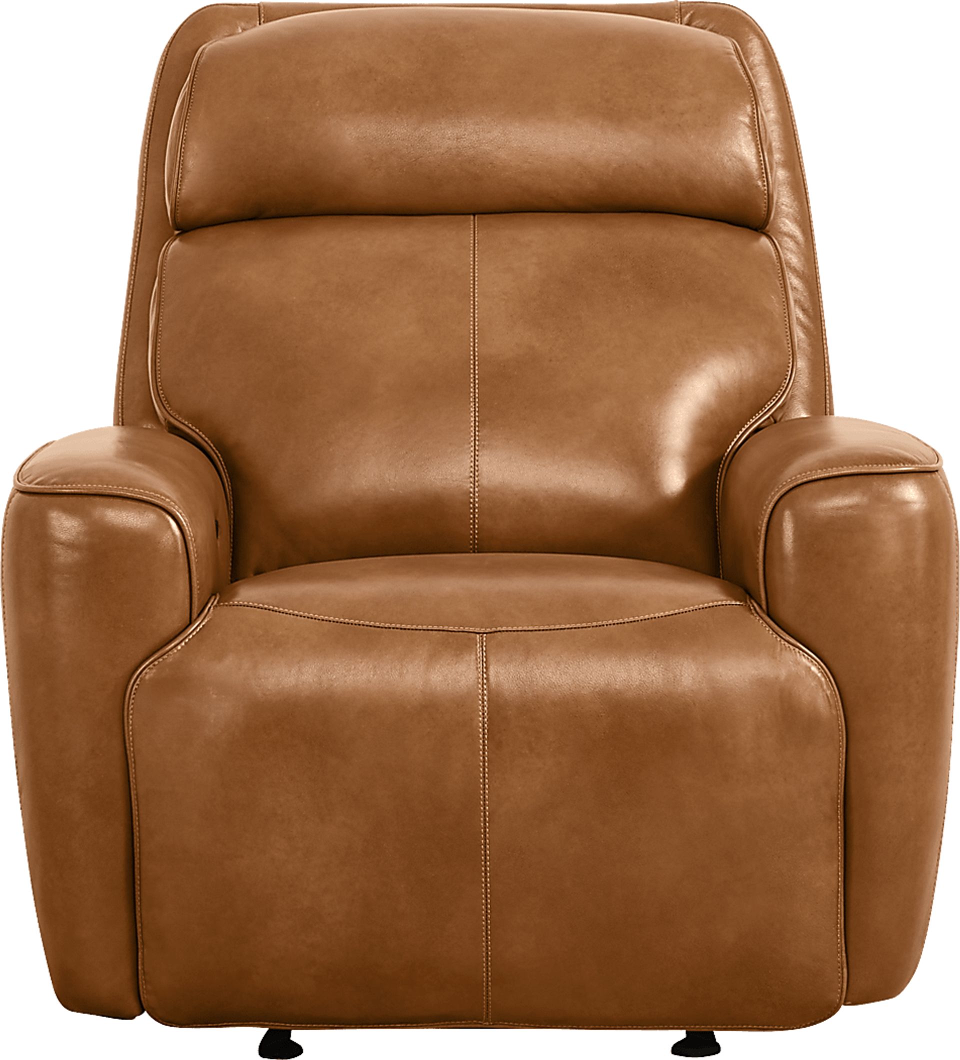 Peninsula Brown Leather Dual Power Glider Recliner - Image 2