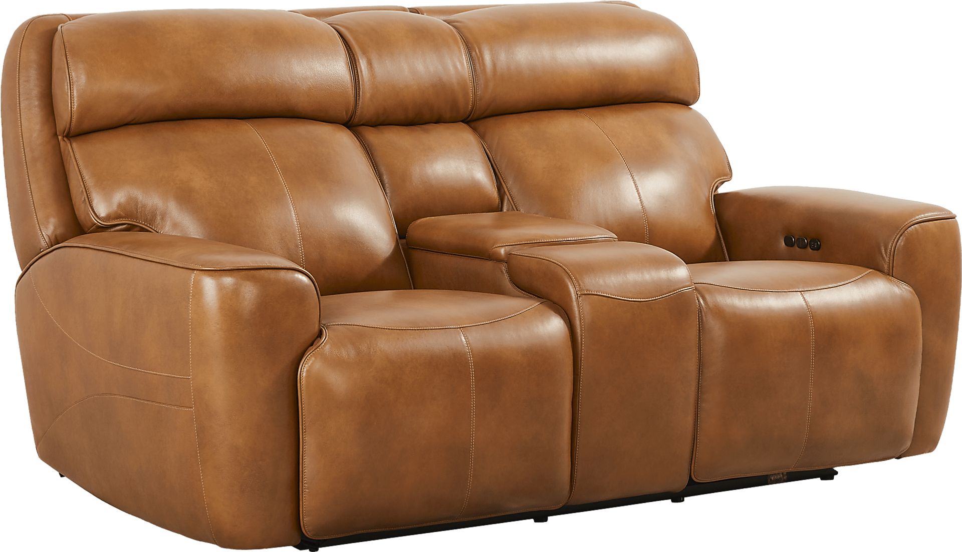 Peninsula Brown Leather 5 Pc Dual Power Reclining Living Room - Image 10