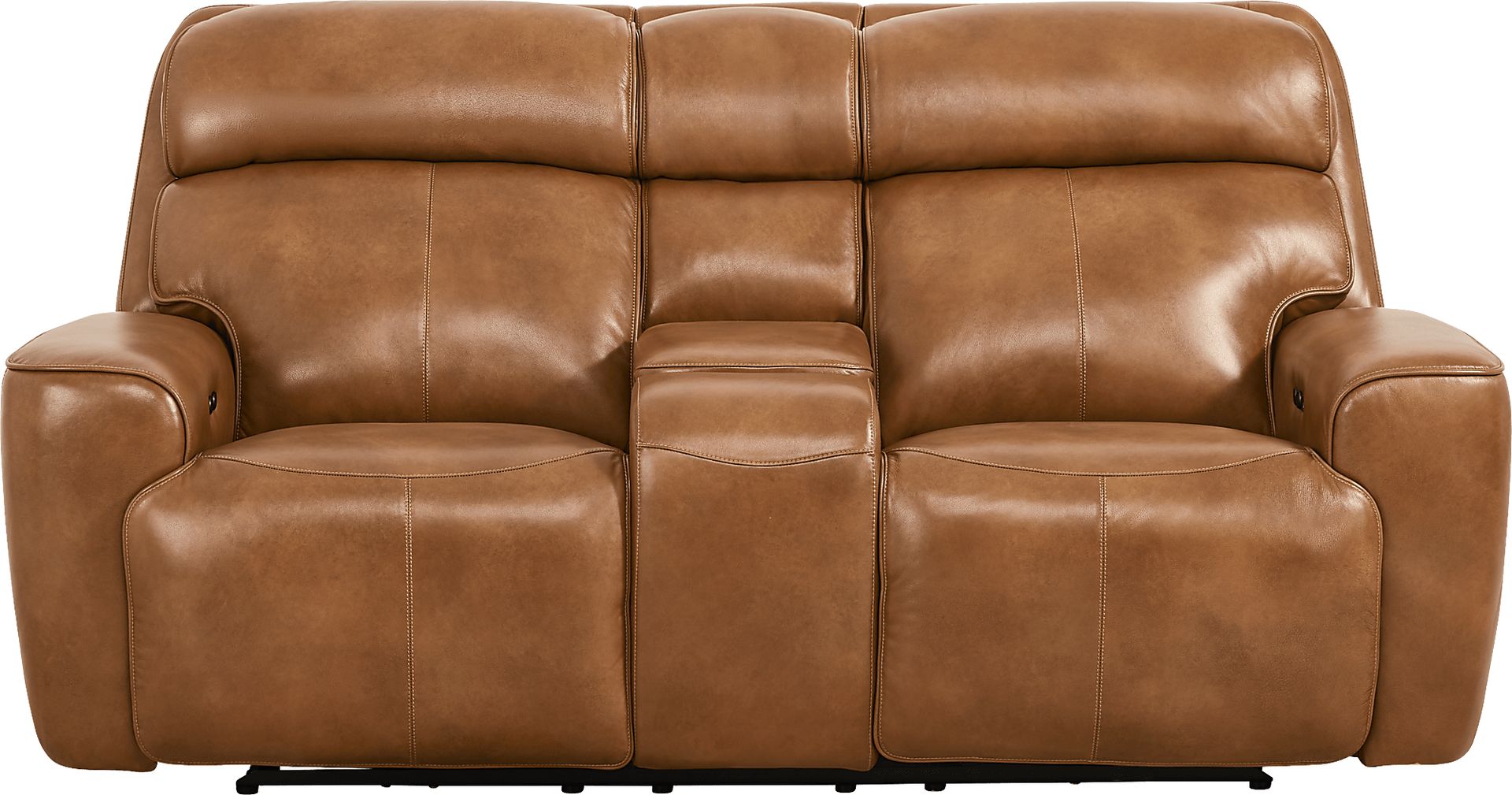Peninsula Brown Leather 5 Pc Dual Power Reclining Living Room - Image 11