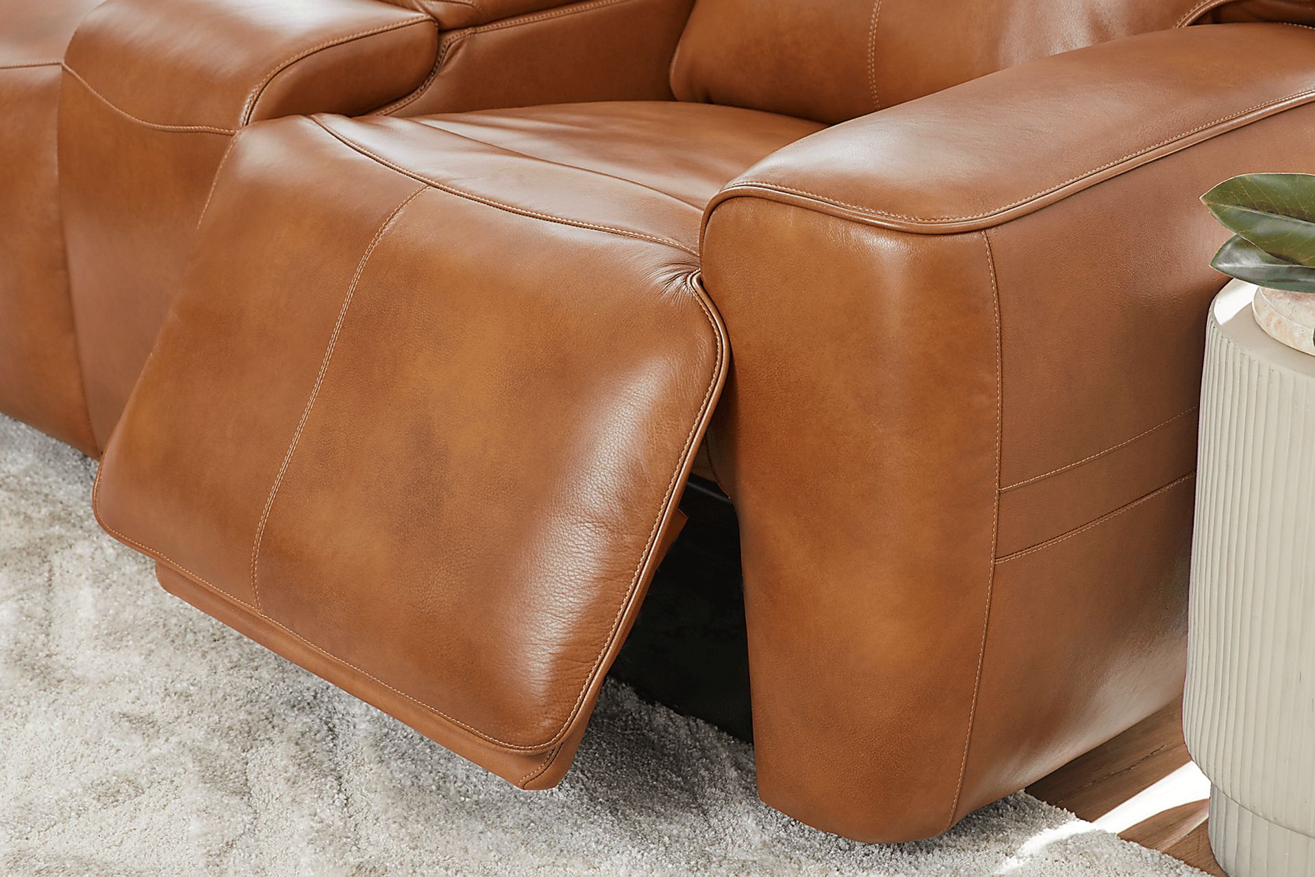 Peninsula Brown Leather 5 Pc Dual Power Reclining Living Room - Image 14