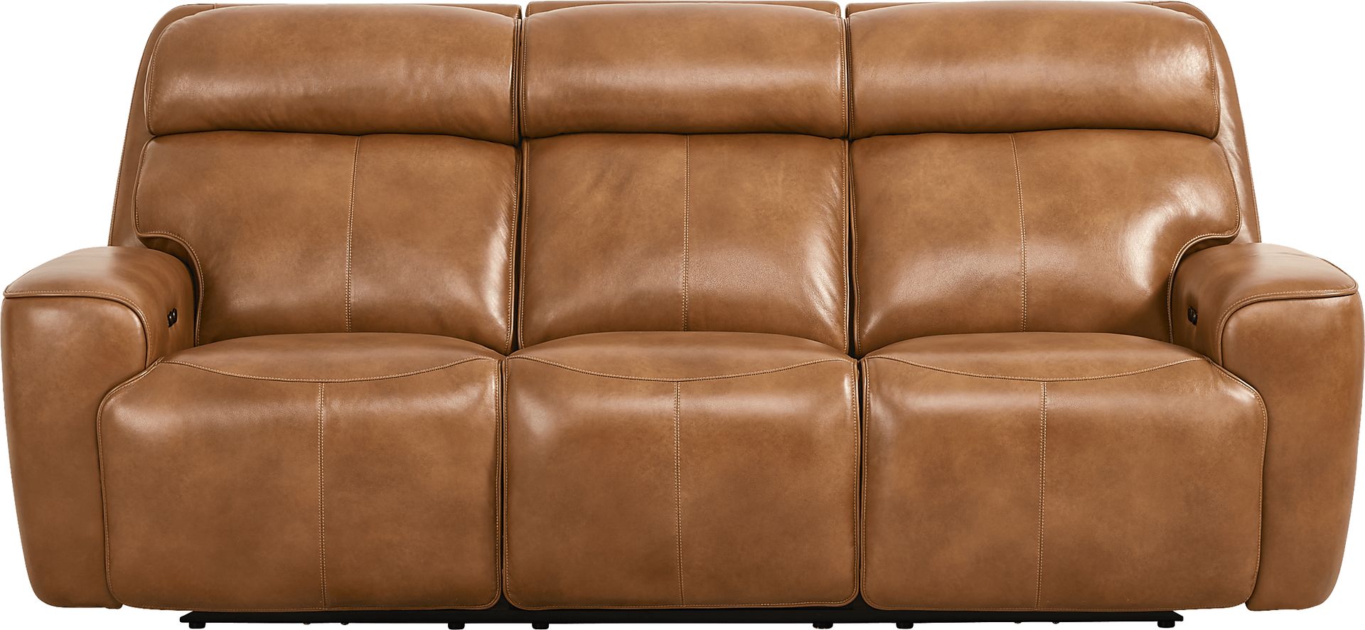 Peninsula Brown Leather 5 Pc Dual Power Reclining Living Room - Image 5