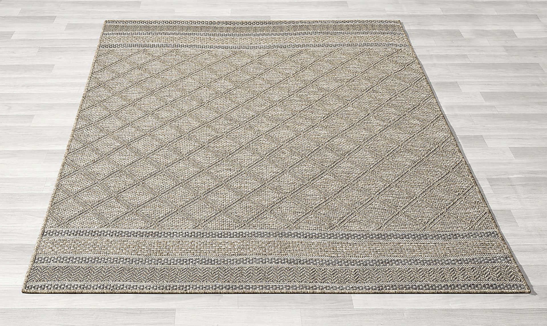 Penmont Tan 7'10 x 9'6 Indoor/Outdoor Rug - Image 3