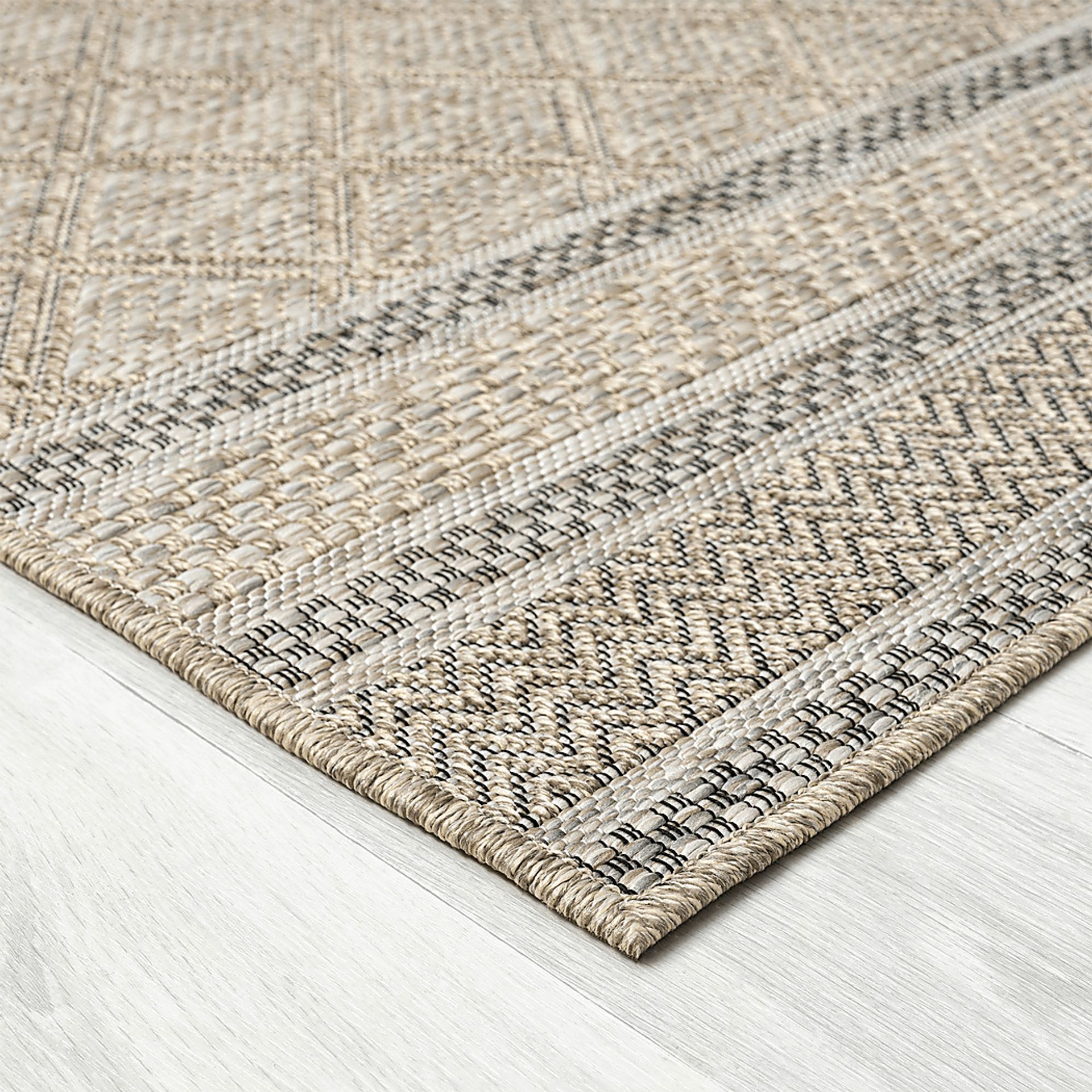 Penmont Tan 7'10 x 9'6 Indoor/Outdoor Rug - Image 4