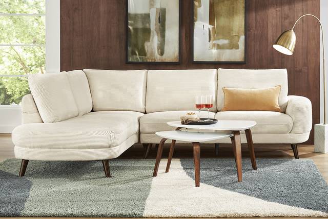 Penn Station Cream 2 Pc Sectional - Thumbnail - Image 2