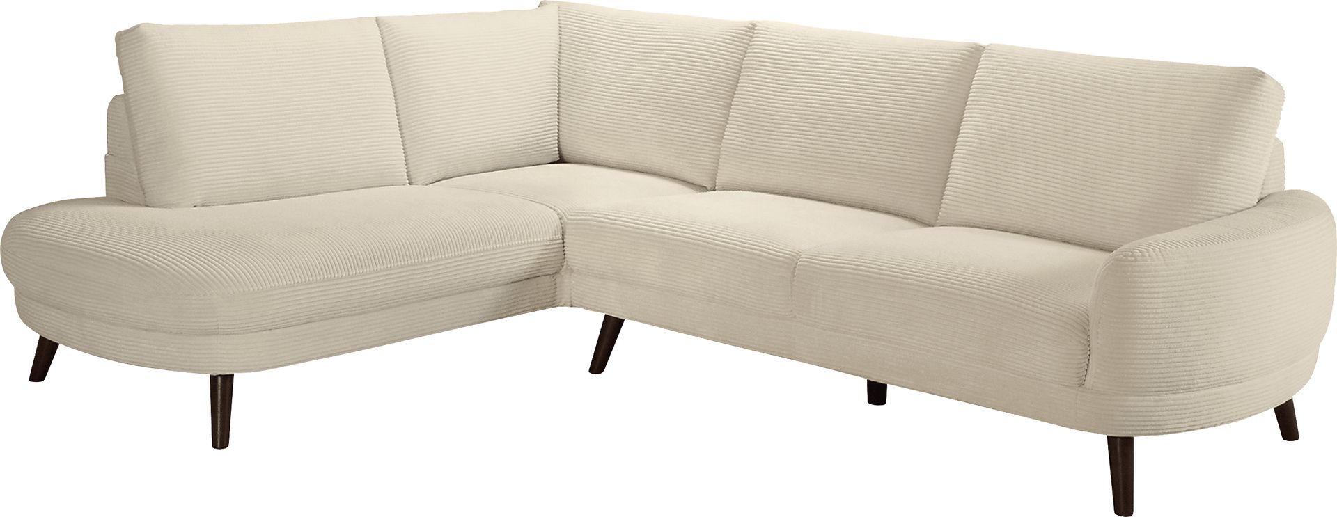 Penn Station Cream 2 Pc Sectional - Image 1