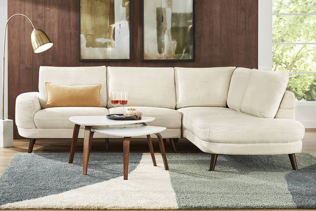 Penn Station Cream 2 Pc Sectional - Thumbnail - Image 2