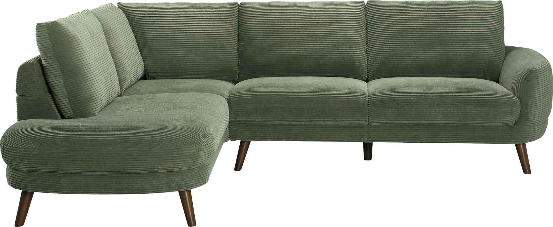 Penn Station Green 2 Pc Sectional - Image 3