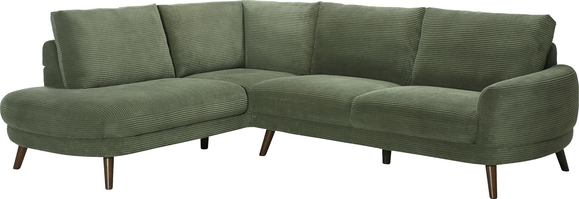 Penn Station Green 2 Pc Sectional - Image 1