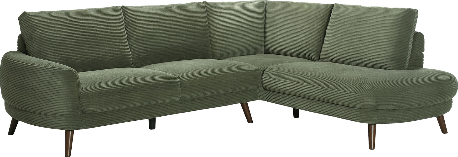 Penn Station Green 2 Pc Sectional - Image 1