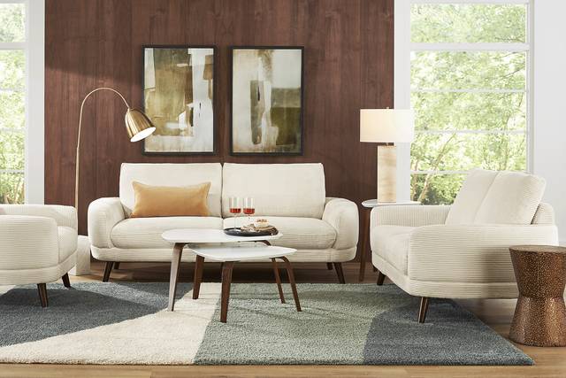 Penn Station Cream 3 Pc Living Room - Thumbnail - Image 1