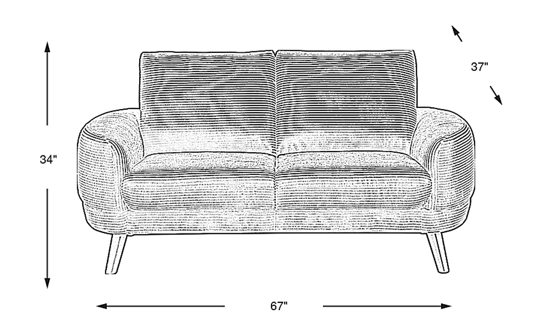 Penn Station Loveseat