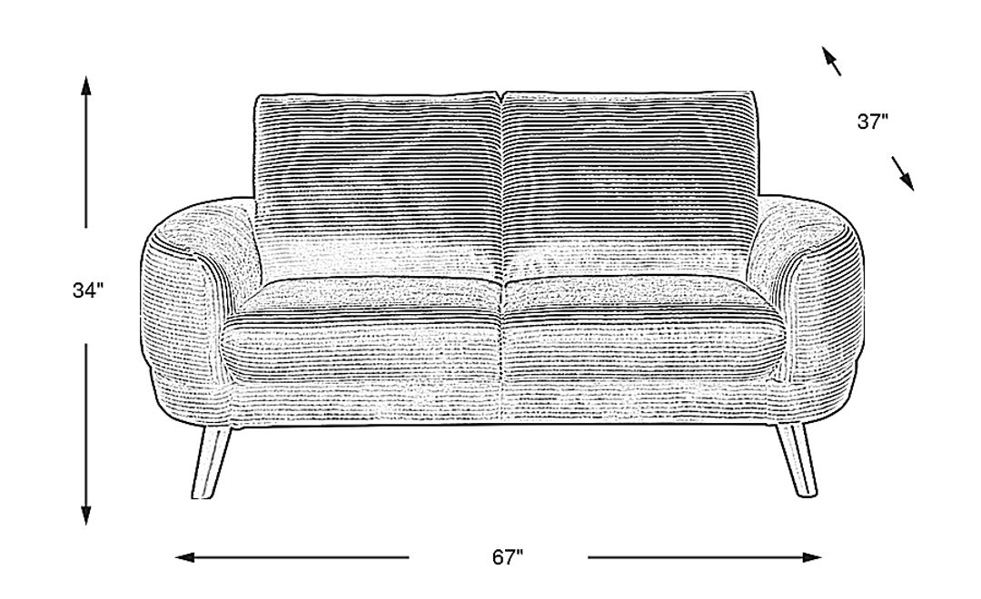 Penn Station Loveseat