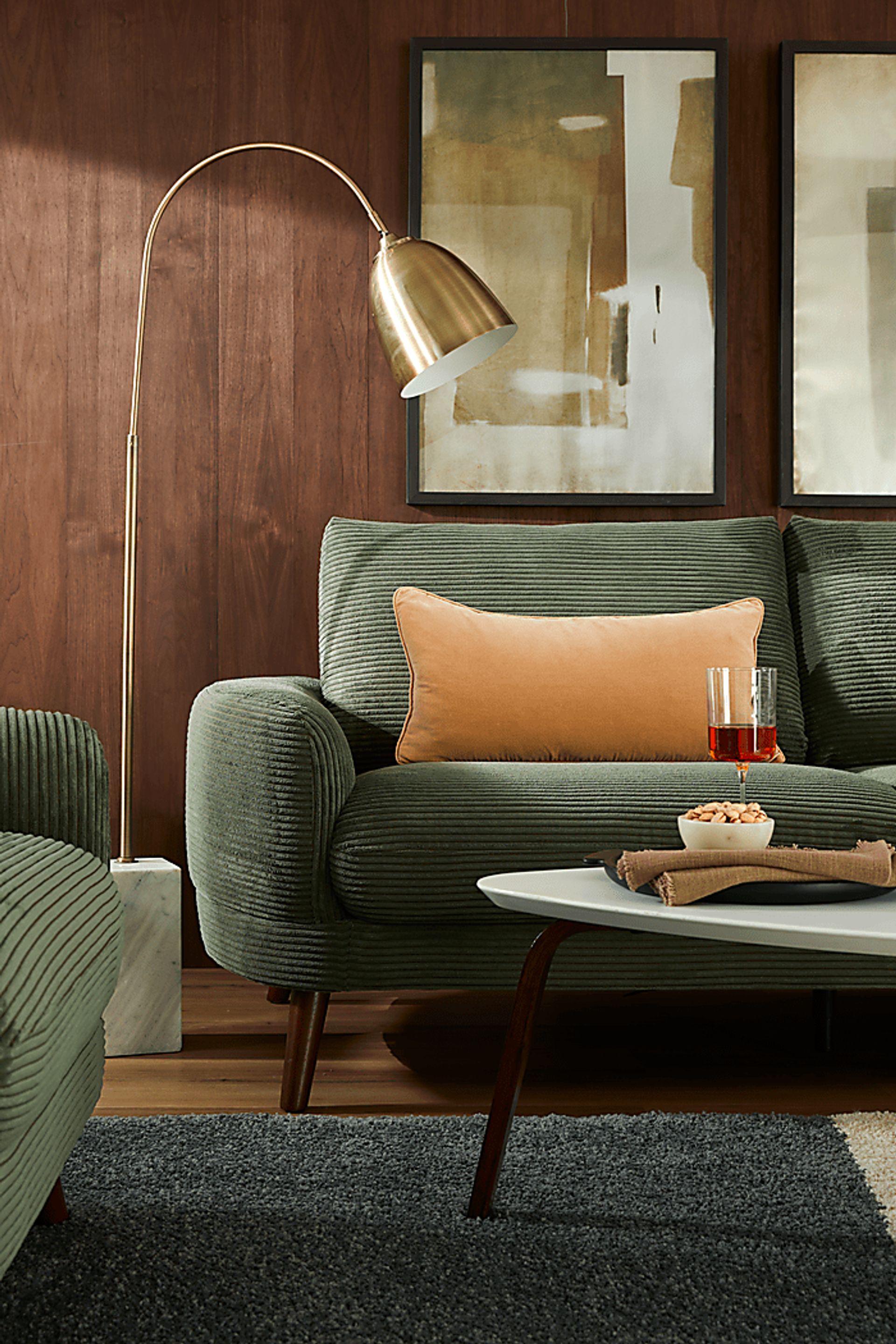 Penn Station Green Sofa - Image 3