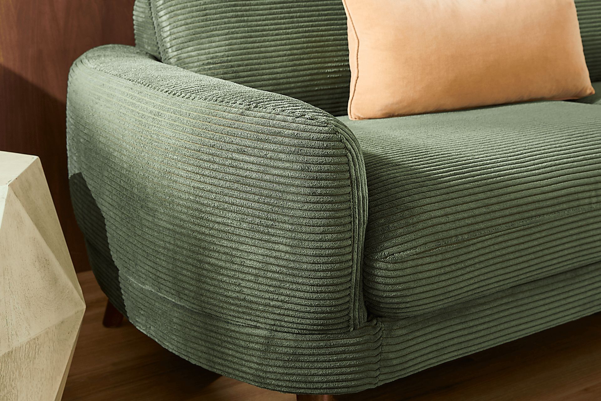 Penn Station Green Sofa - Image 4